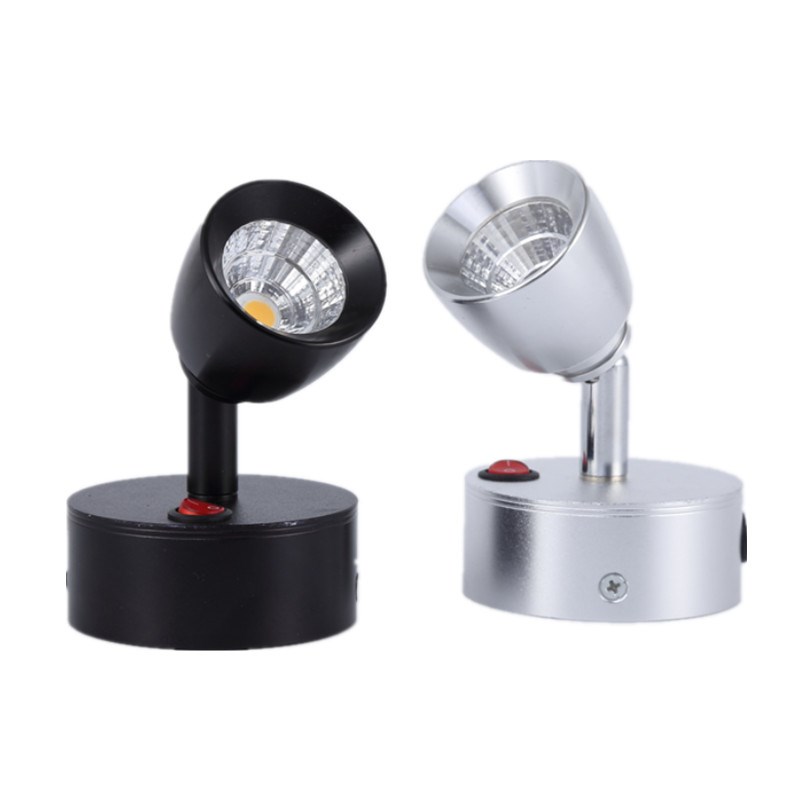 充电式led柜台射灯展示柜COB无线珠宝首饰电池背景墙格栅灯