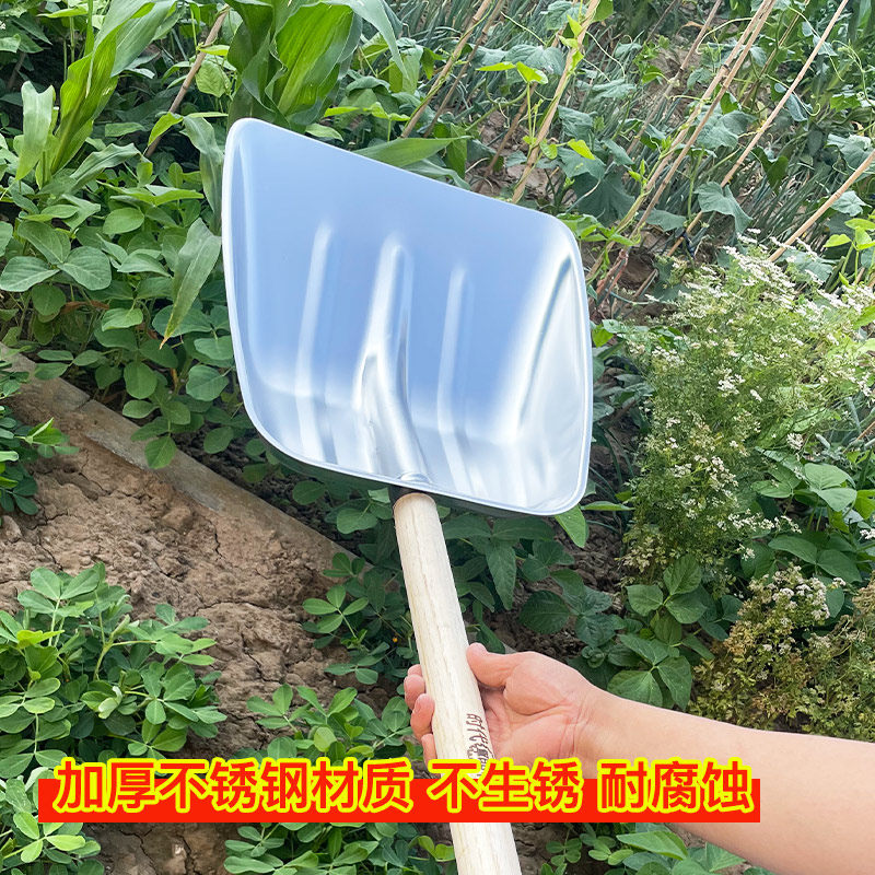不锈钢铲子大号粮食铲加厚饲料铁锹铲雪锹清粪铲垃圾簸箕农用工具,农机/农具/农膜,锹,淘宝优惠券,粉丝福利购,淘宝优惠卷