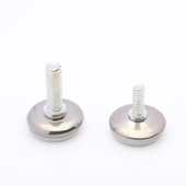 白底不锈钢可调节脚家具增高脚调整螺丝脚展架地脚桌椅脚垫支撑脚