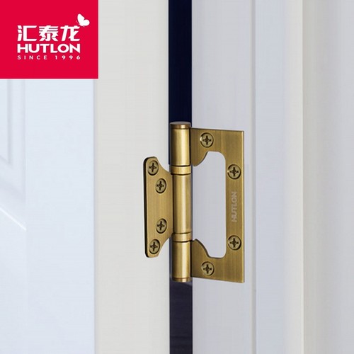 汇泰龙免开槽子母合页木门不锈钢合叶加厚铰链4寸3.0轴承静音折页