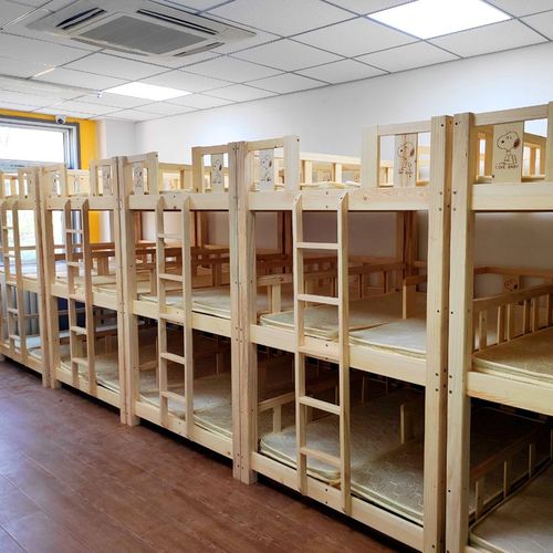 妙笔实木上下床托管床高低双层床三层床托管班小学生宿舍午睡床