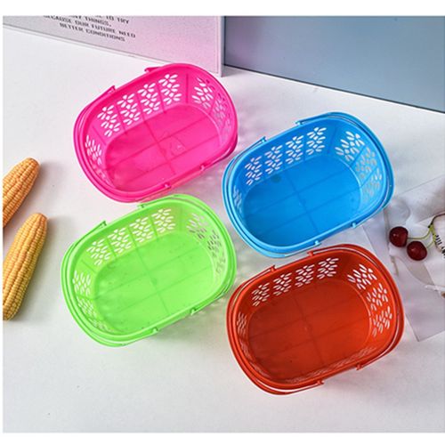 草莓篮水果采摘塑料杨梅篮手提红色新料鸡蛋篮樱桃篮子