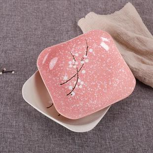 餐具家用雪花瓷釉下彩简约可爱吃饭碗米饭碗面碗10个装 陶瓷碗日式