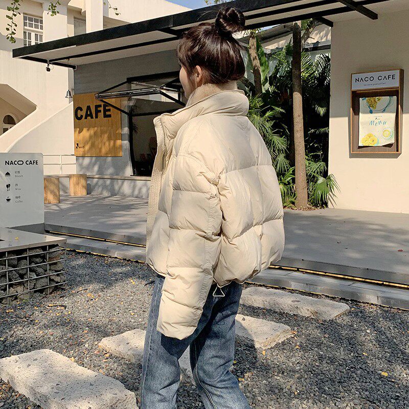 2025冬季新款小个子羽绒服女短款韩版时尚保暖高腰显瘦加厚面包服