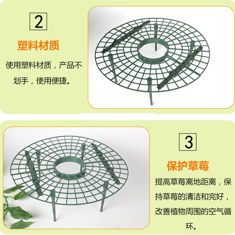 家庭种植草莓托盘架绿植防倒伏植物果实支撑园艺用品草莓支撑架子
