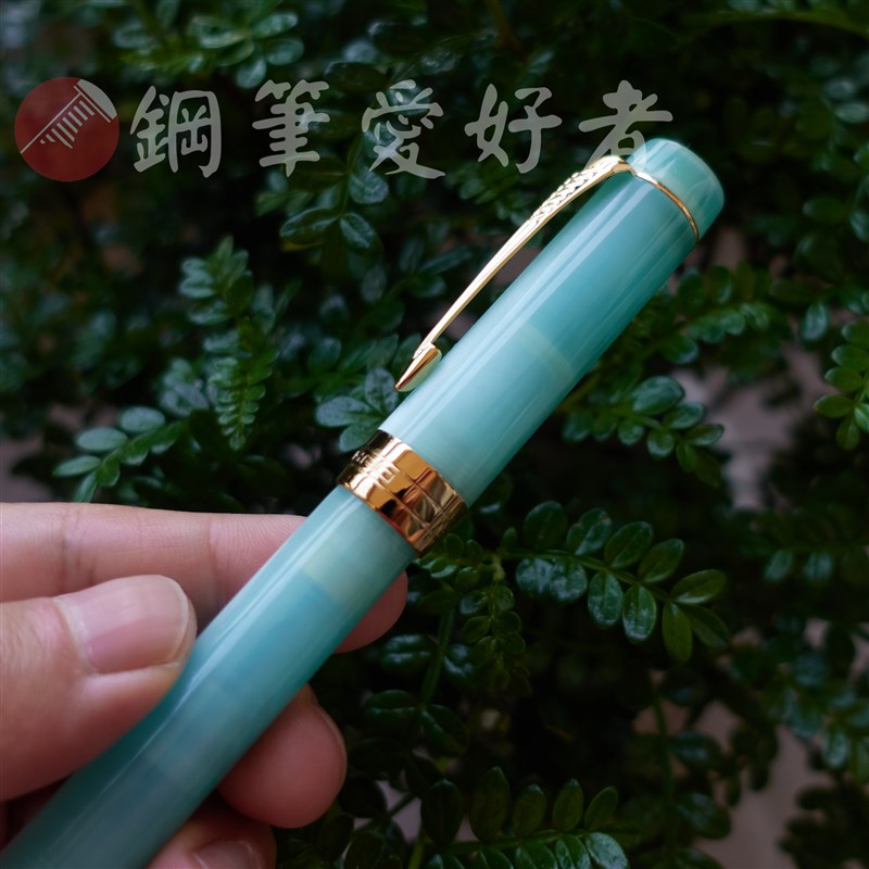 42所钢笔礼物金豪世纪豆腐2023新款颜色薄荷绿EF尖亚克力钢笔