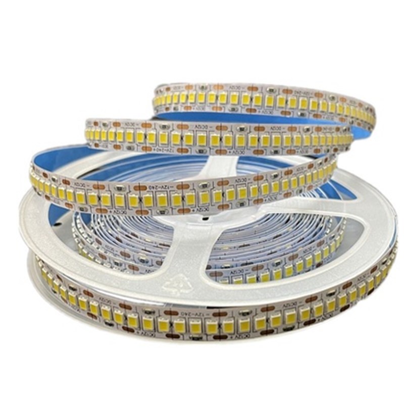 LED灯带12v高亮超密2835贴片240灯珠灯箱软灯条户外套管防水24v