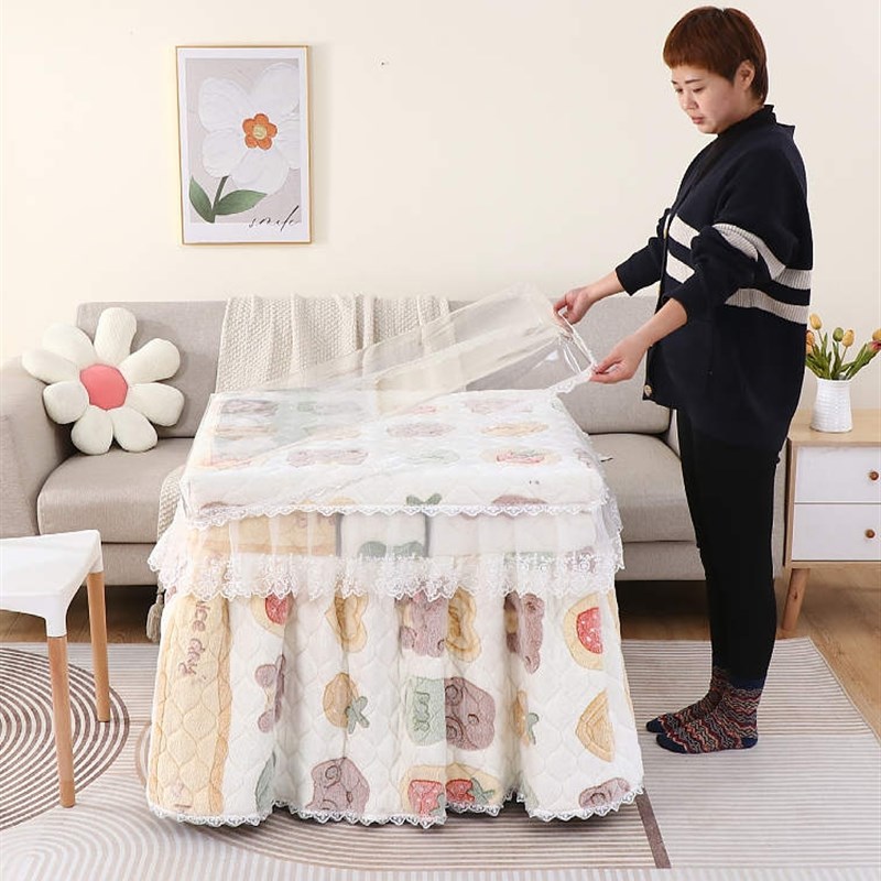 四方桌透明烤火罩皮套正方形防水防油防烫软玻璃pvc取暖桌罩套