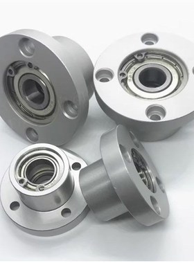 铝合金带扣环单轴承座支撑固定座圆法兰BGRAB BARA SBARXA 6202