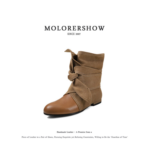 MOLORERSHOW欧美风粗跟