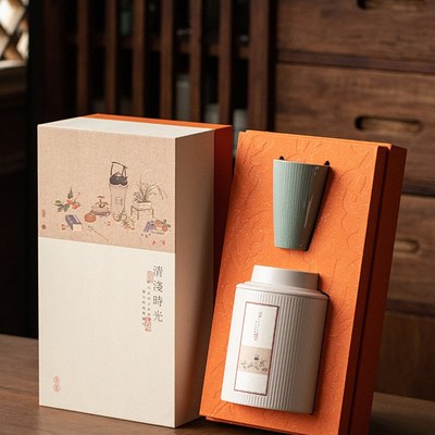高档散茶罐茶叶罐密封罐红茶绿茶白毫银针正山小种礼盒包装盒定制