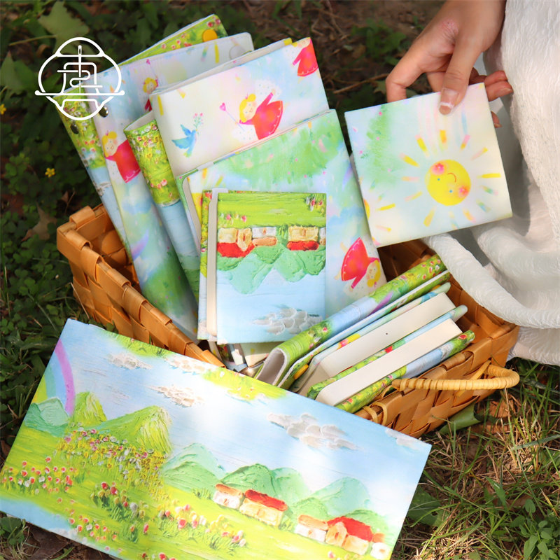 真我 童心油画 可爱童趣手工布书衣手账A5A6手账本记事本封套日记,文具电教/文化用品/商务用品,手帐/日程本/计划本,淘宝优惠券,粉丝福利购,淘宝优惠卷