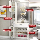 入户隔断柜正对门屏风隔断客厅2024新款 柜一体置物架 进门玄关柜鞋