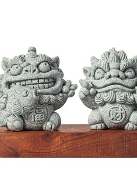 可爱治愈系小貔貅一对茶宠摆件创意瑞兽年年有鱼盆栽微景观装饰品
