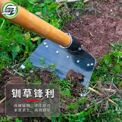 坤宁王锄头农具种菜两用锄草农用除草家用翻地松土工具多功能带把