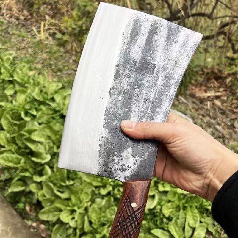 楚家刀炮弹钢斩骨刀重型骨头专用刀商用砍骨刀屠宰刀剁骨刀