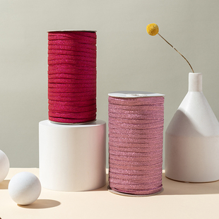 口松紧带薄款 辅料6mm细扁窄袖 伸缩带 头服装 高弹力反光橡皮筋带裤