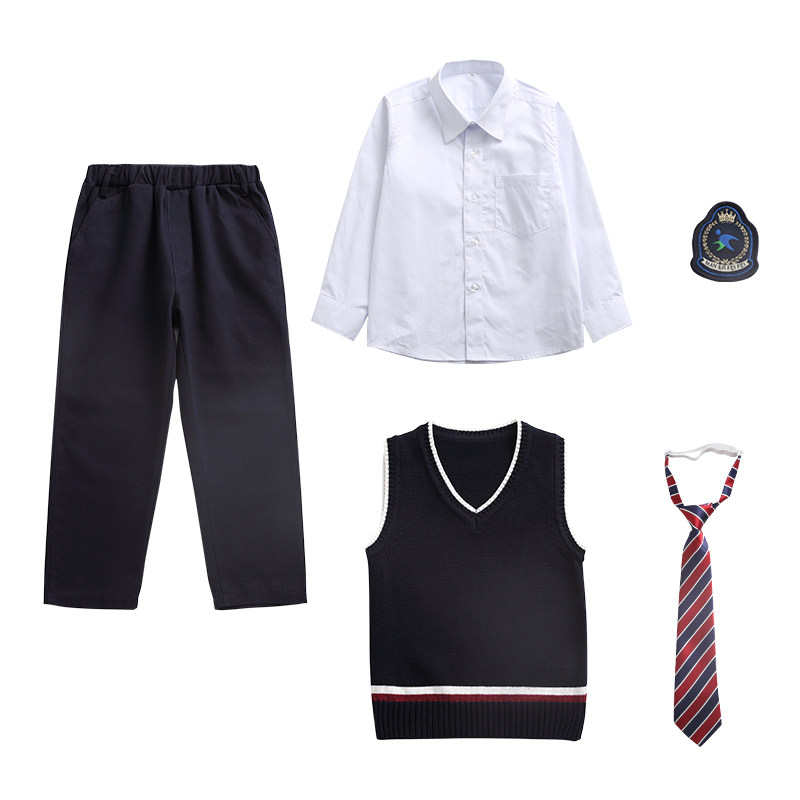 英伦学院风西装小学生校服套装秋冬新儿童班服老师背心裙幼儿园服
