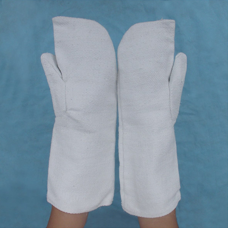 加长 并指石棉手套材质 防火手套 隔热 耐高温手套 防烫劳保手套