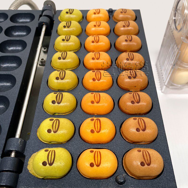 誉蜂巢枣豆糕点机器商用摆摊电热烤饼机烘焙鸡蛋糕模具网红小吃机