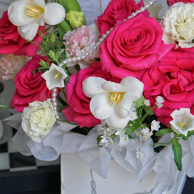 情人节高定礼盒玫瑰花束套二花盒鲜花伴手礼装饰花艺礼物包装盒,鲜花速递/花卉仿真/绿植园艺,花艺包装盒,淘宝优惠券,粉丝福利购,淘宝优惠卷