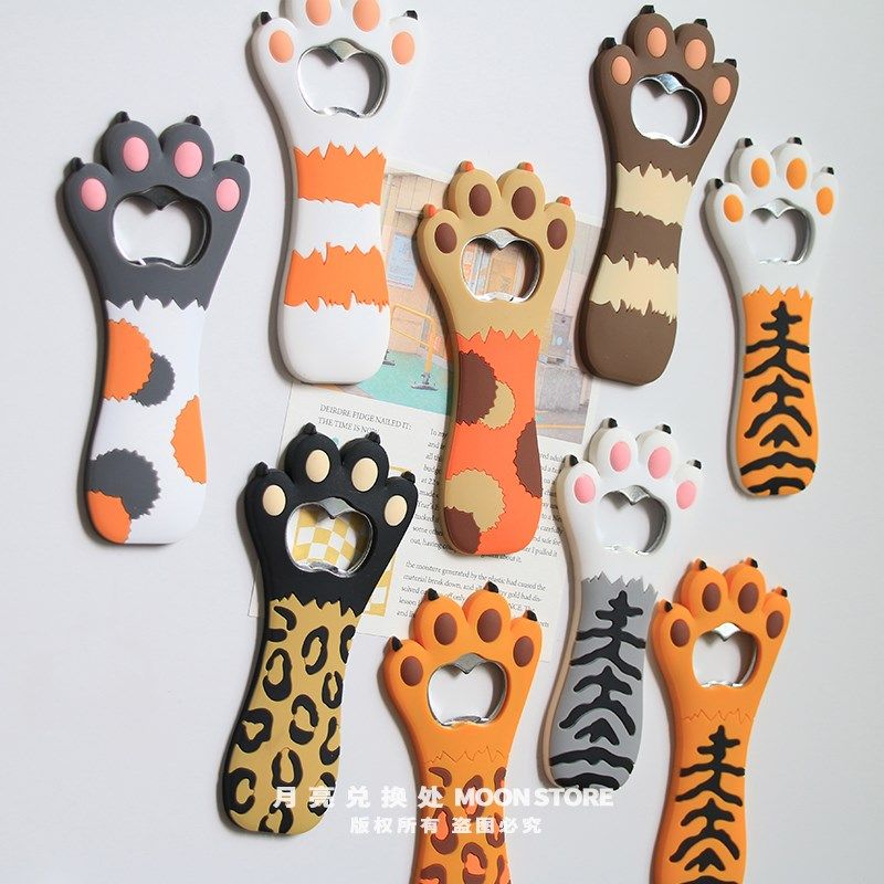 啤酒开瓶器冰箱贴个性创意可爱猫咪爪子磁吸瓶起子装饰启瓶器动物,家居饰品,冰箱贴,淘宝优惠券,粉丝福利购,淘宝优惠卷