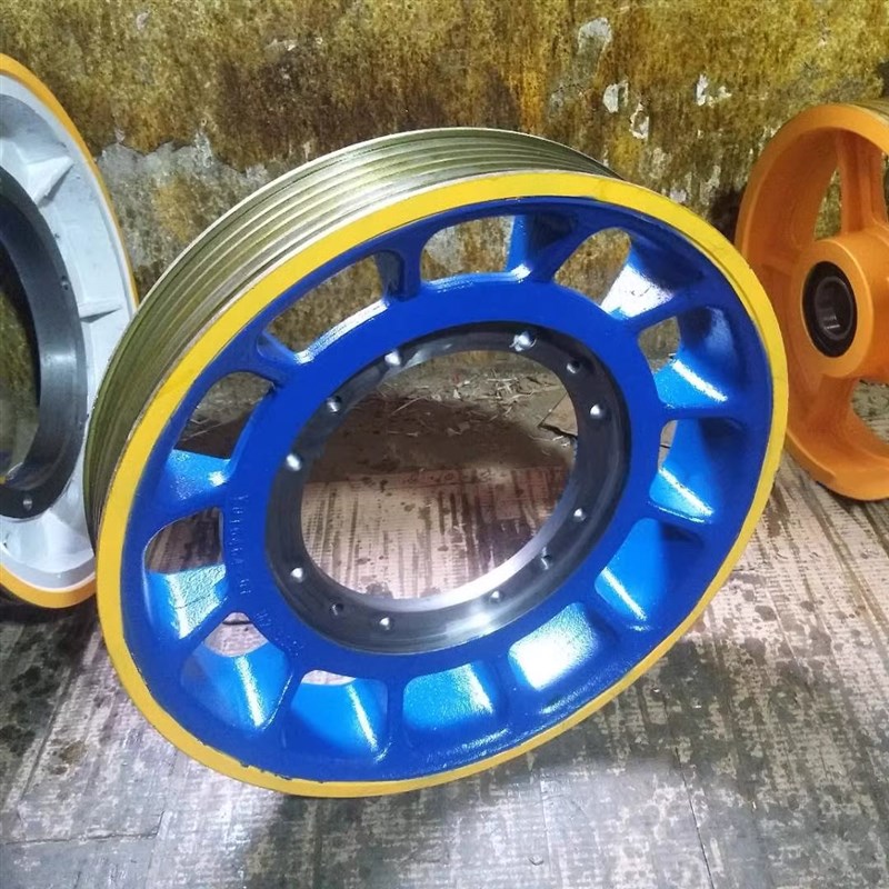 宁波欣达a曳引轮YJ200A YJ240B YJ245B电梯曳引机钢丝绳轮