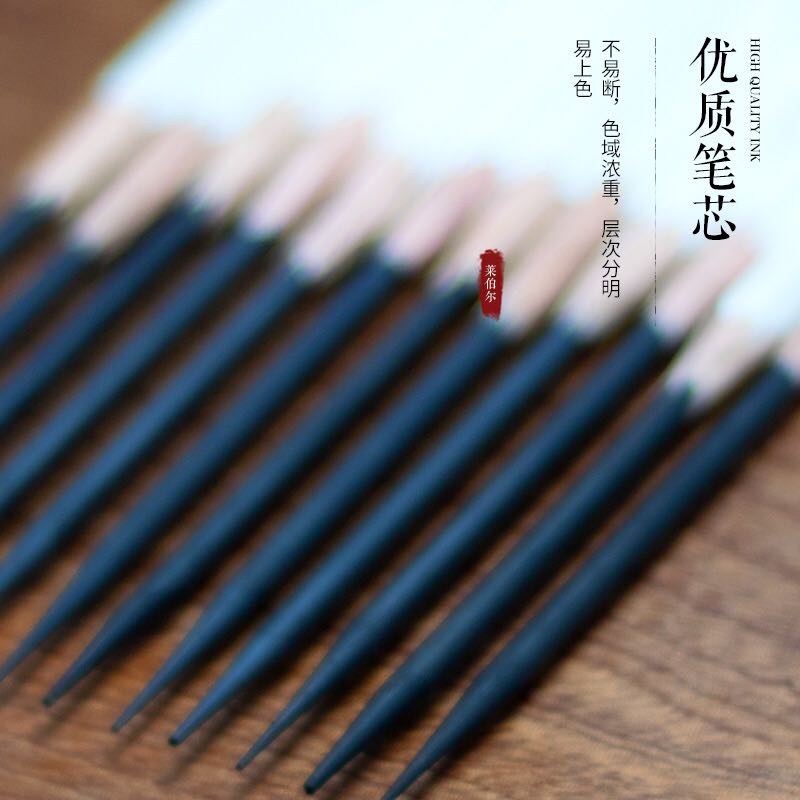 莱伯尔炭笔美术生软炭中炭硬炭B特黑特软炭笔T S+级速写笔