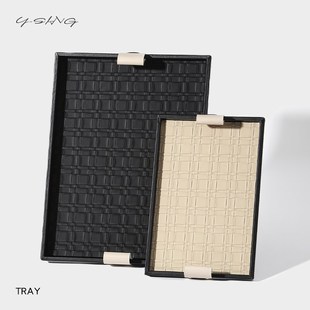 托盘长方形木质高级感家用首饰展示香薰蜡烛摆件进门玄关钥匙收纳