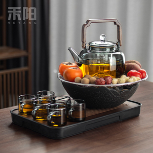 禾阳 电陶炉 围炉煮茶茶壶家用室内全套装 备插电小型煮茶电炉套装