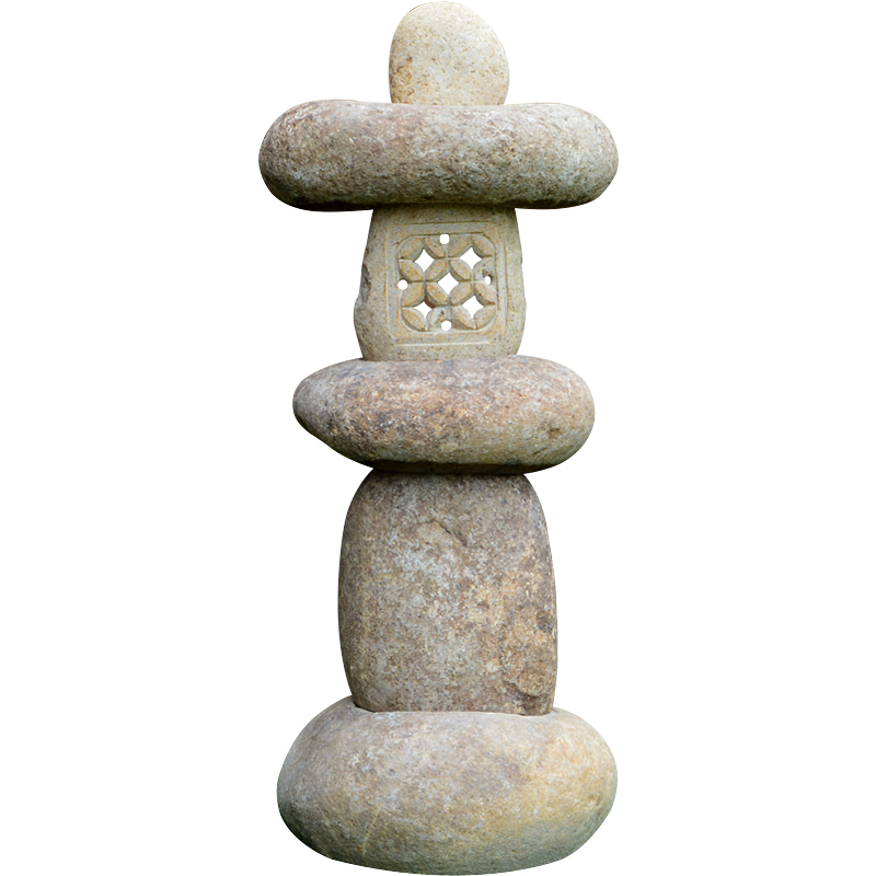 石灯笼日式庭院灯户外花园摆件枯山水景观别墅中式庭院仿古石头灯