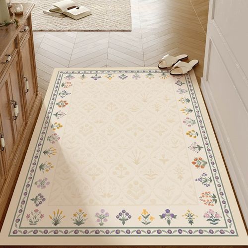 法式沫汐入户门皮革地垫大门防水防油地毯玄关复古门垫防滑脚垫子