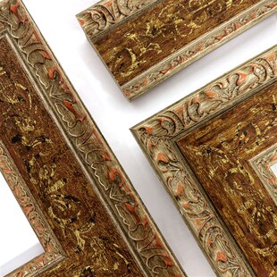 【秋日晚霞】定制复古实木画框小众油画外框拼图相框欧式古典空框