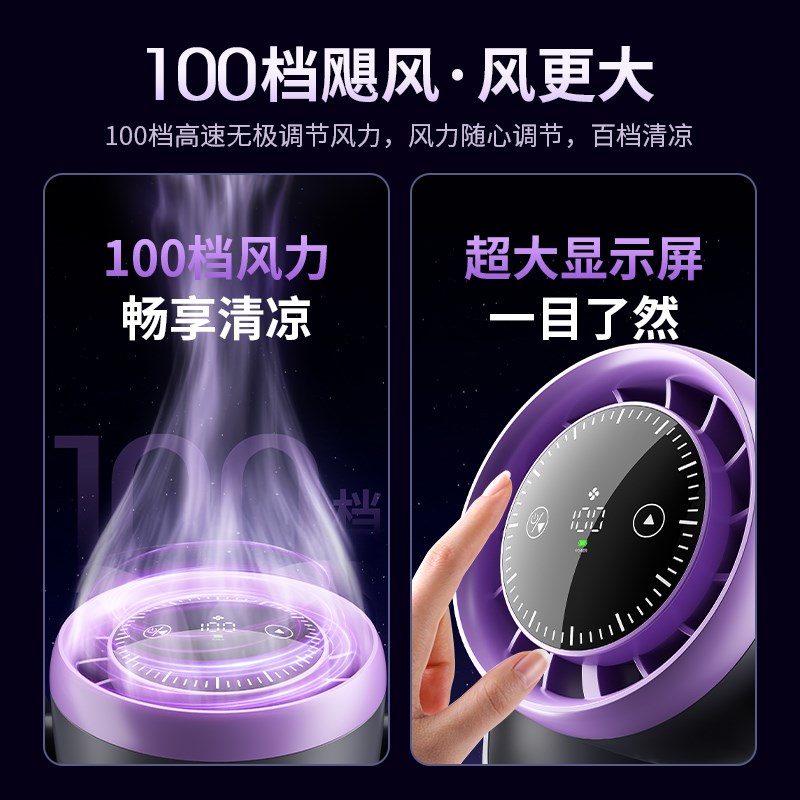空气循环电风扇2025新款家用超静音桌面制冷空调小型台式智能风扇