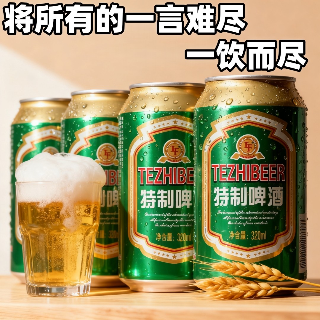 【春节好礼】特制啤酒麦香浓郁320ml便捷罐装火锅烧烤聚会小酌,酒类,啤酒,淘宝优惠券,粉丝福利购,淘宝优惠卷