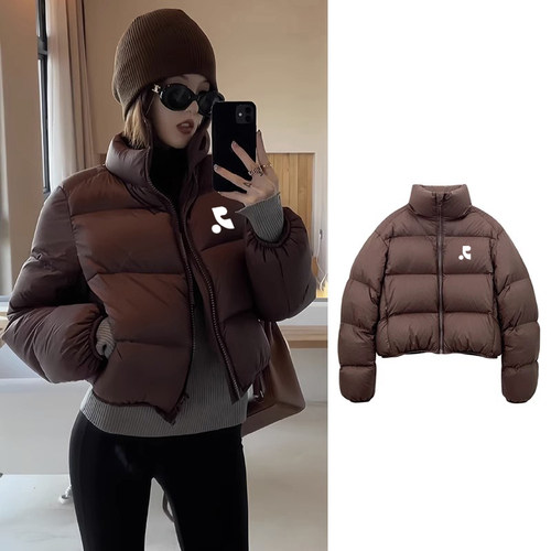 【一折专区】restandrecreation新款冬季羽绒服短款立领面包服女