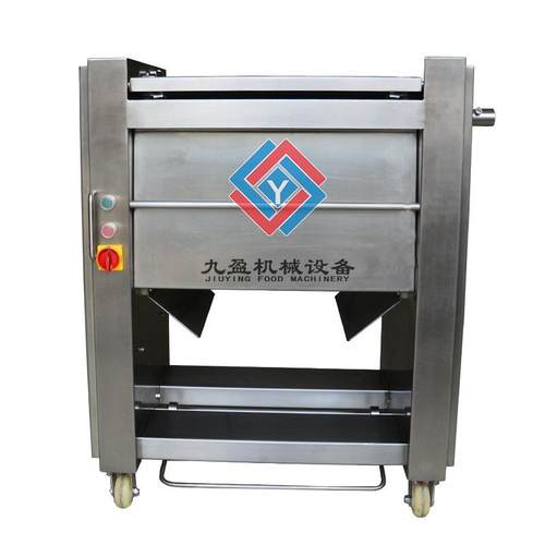 牛腱子肉去表皮白色黏膜机器不锈钢滚轮式刀片刮筋膜牛肉去筋膜机