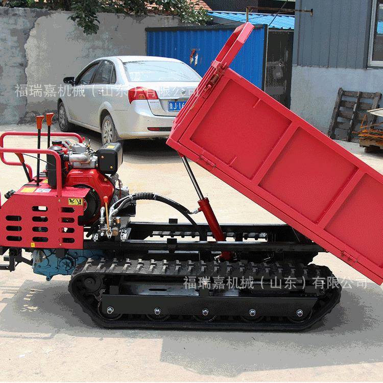 农用履带搬运车水田履带运输车招山地沼泽用货物翻斗搬运车