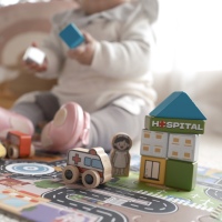 PEATOYS · 婴幼儿大颗粒城市情景益智实木积木桶送礼自用优选