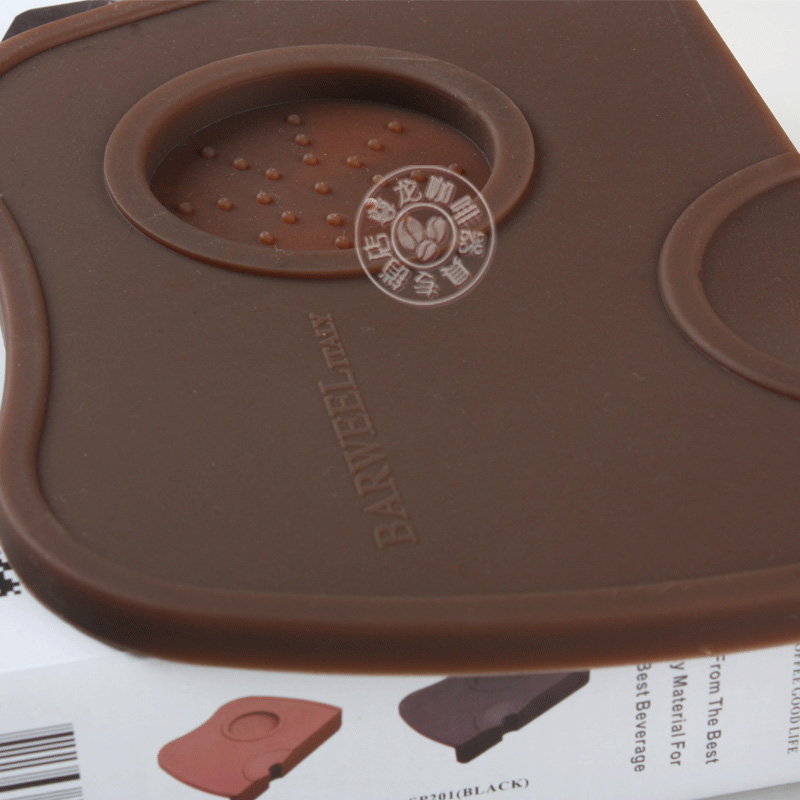 吧台咖啡压粉垫防滑转角胶垫咖啡机手柄压粉器49/51/53/58mm通用