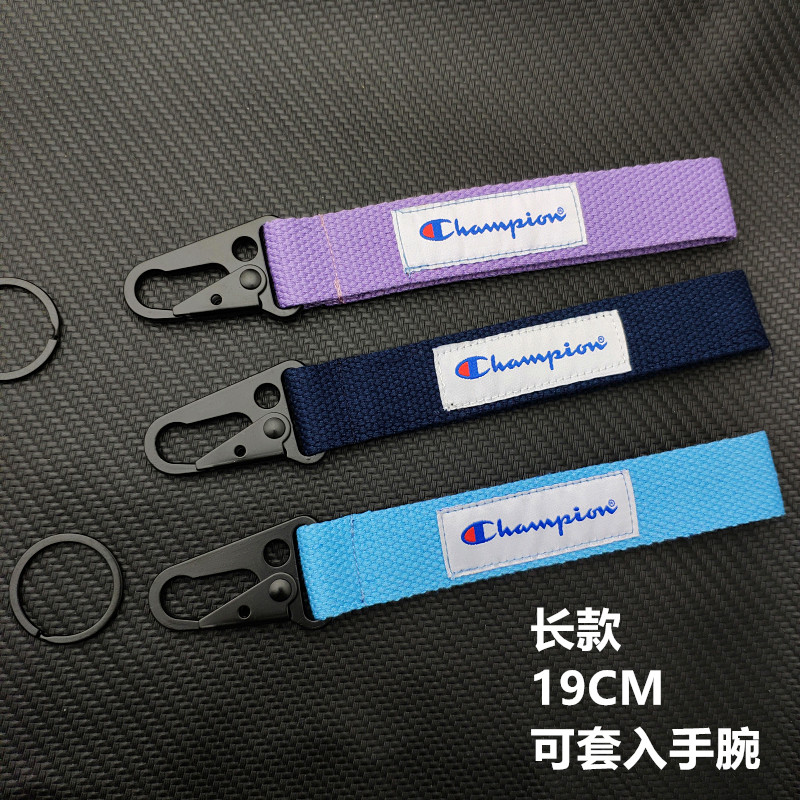 潮牌钥匙扣冠军男女情侣汽车钥匙扣Bins背包书包创意男女手腕挂绳