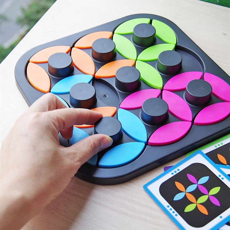 旋转颜色叶子拼图闯关桌游儿童益智思维专注力观察力训练游戏,玩具/童车/益智/积木/模型,儿童桌面游戏类,淘宝优惠券,粉丝福利购,淘宝优惠卷