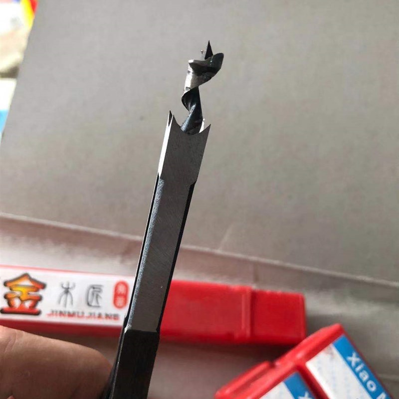 小木匠木工方凿方孔专用钻头方榫机角凿孔打木板四方形孔器