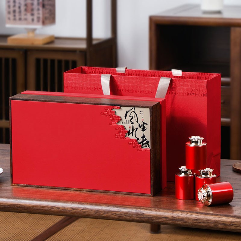 风生水起茶叶包装盒空礼盒通用古树红茶金骏眉小罐茶礼盒空盒定制