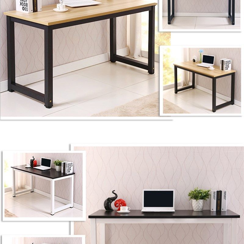 现代家用台式电脑桌工作台钢木桌子办公桌会议桌书卓长桌