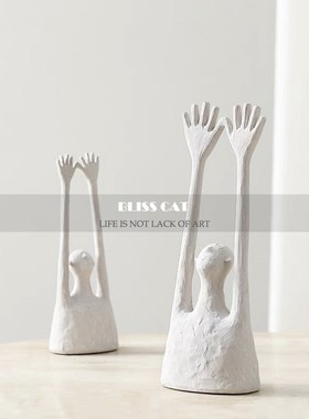 现代抽象人物样板房客厅儿童房设计师艺术家居陈设装饰品