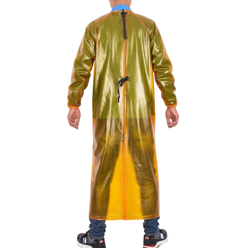 加厚牛筋反穿衣加长袖防水防油耐磨水产加宽围裙化工屠宰石材罩衣