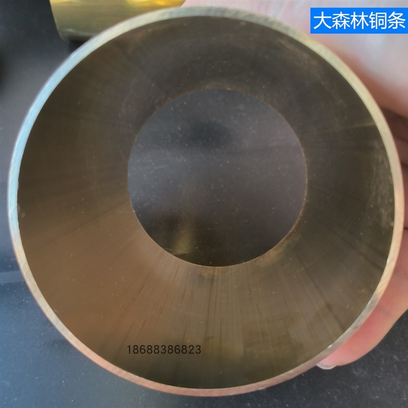 H2 薄壁厚壁空心黄铜管圆管 铜大口径楼梯护手装饰铜管毛细