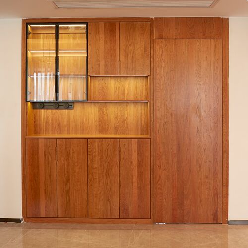 深圳香港实木全屋定制衣帽柜量尺卧室客厅现代经济型衣橱