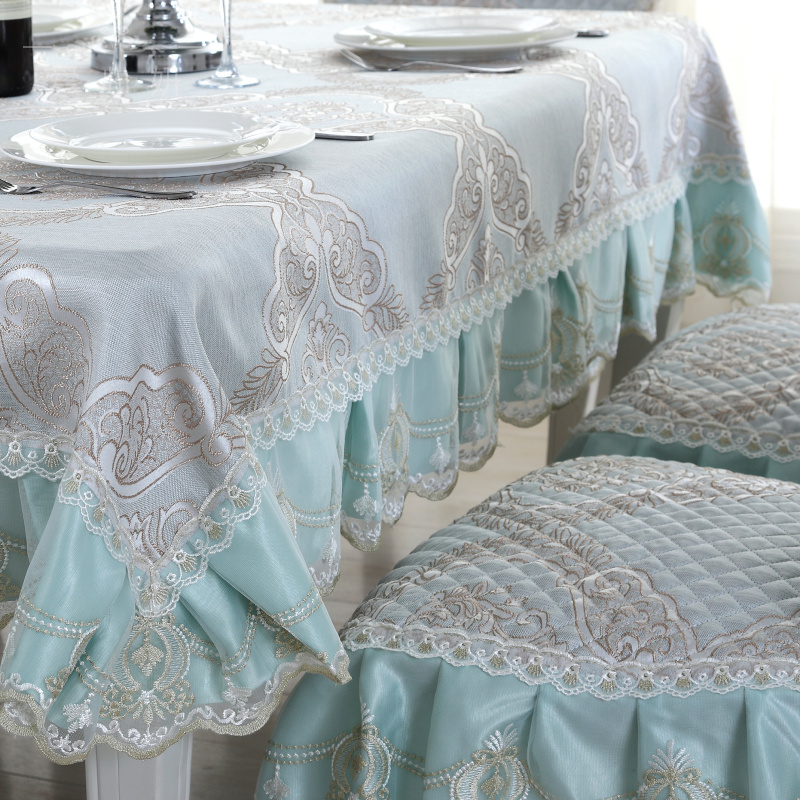 欧式餐桌布椅椅垫装圆桌茶几布餐桌布艺椅子餐椅垫装